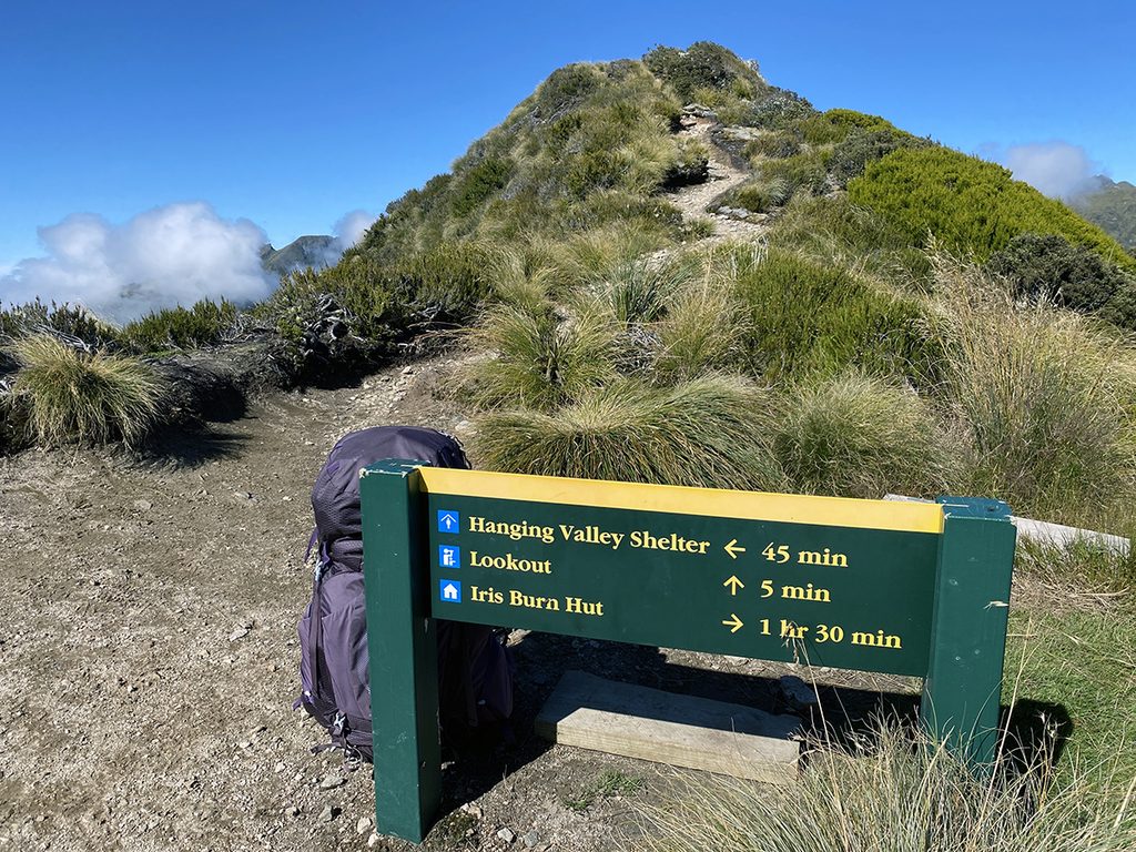 Afstanden worden onderweg goed aangegeven op de Kepler Track