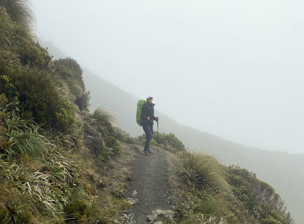 De Kepler Track in minder goed weer